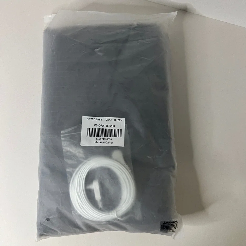 The Grounding Co. Earthing Fitted Sheet Gray Queen FS-GRY-153203 with Cord NEW